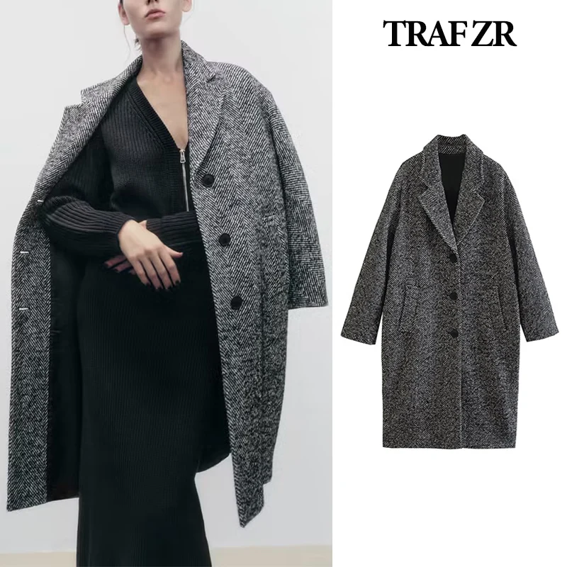 Женское шерстяное пальто TRAF ZR, роскошная элегантная верхняя одежда высокого качества, элегантное женское пальто, Женское зимнее пальто
Женское шерстяное пальто TRAF ZR, роскошная элегантная верхняя одежда высокого качества, элегантное женское пальто, Женское зимнее пальто