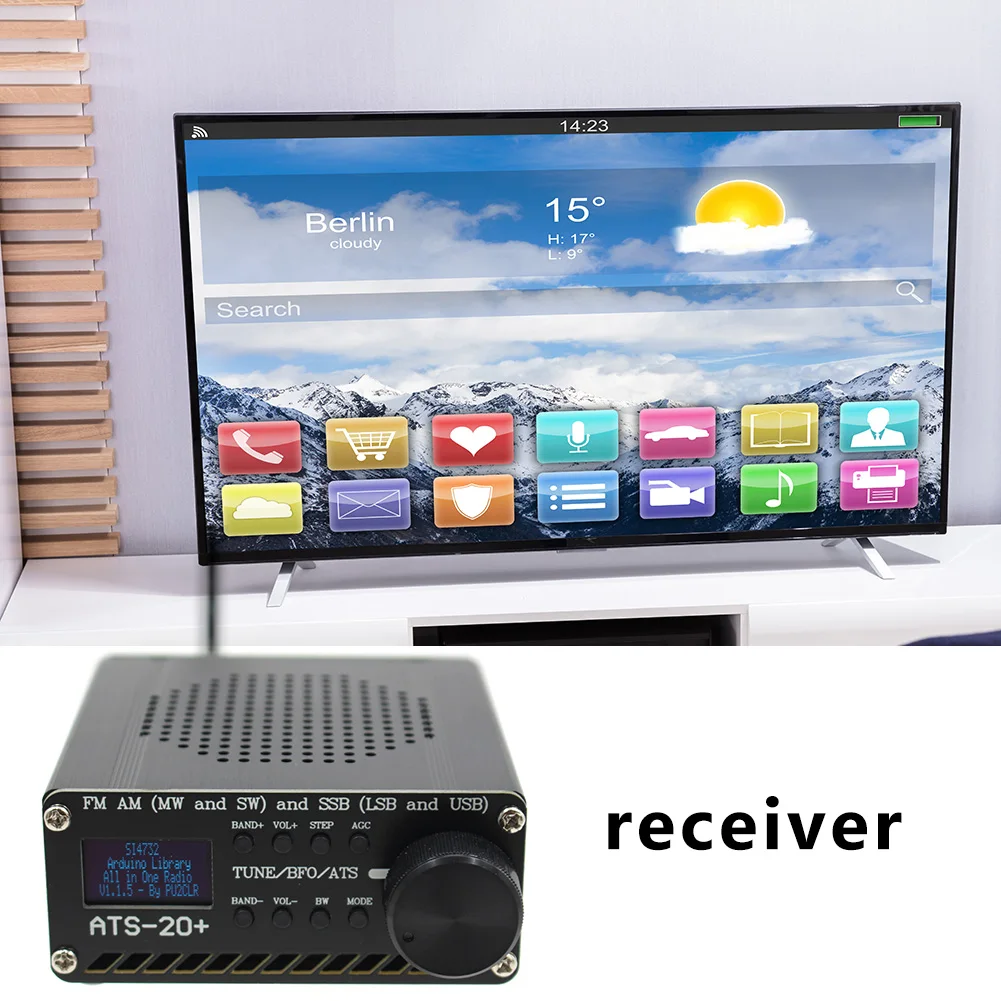 Новинка фотомагнитола с радио ресивером ATS20 V2 SI4732 FM AM (MW & SW) SSB (LSB и USB) с батареей + антенной + динамиком + чехлом
Новинка фотомагнитола с радио ресивером ATS20 V2 SI4732 FM AM (MW & SW) SSB (LSB и USB) с батареей + антенной + динамиком + чехлом
