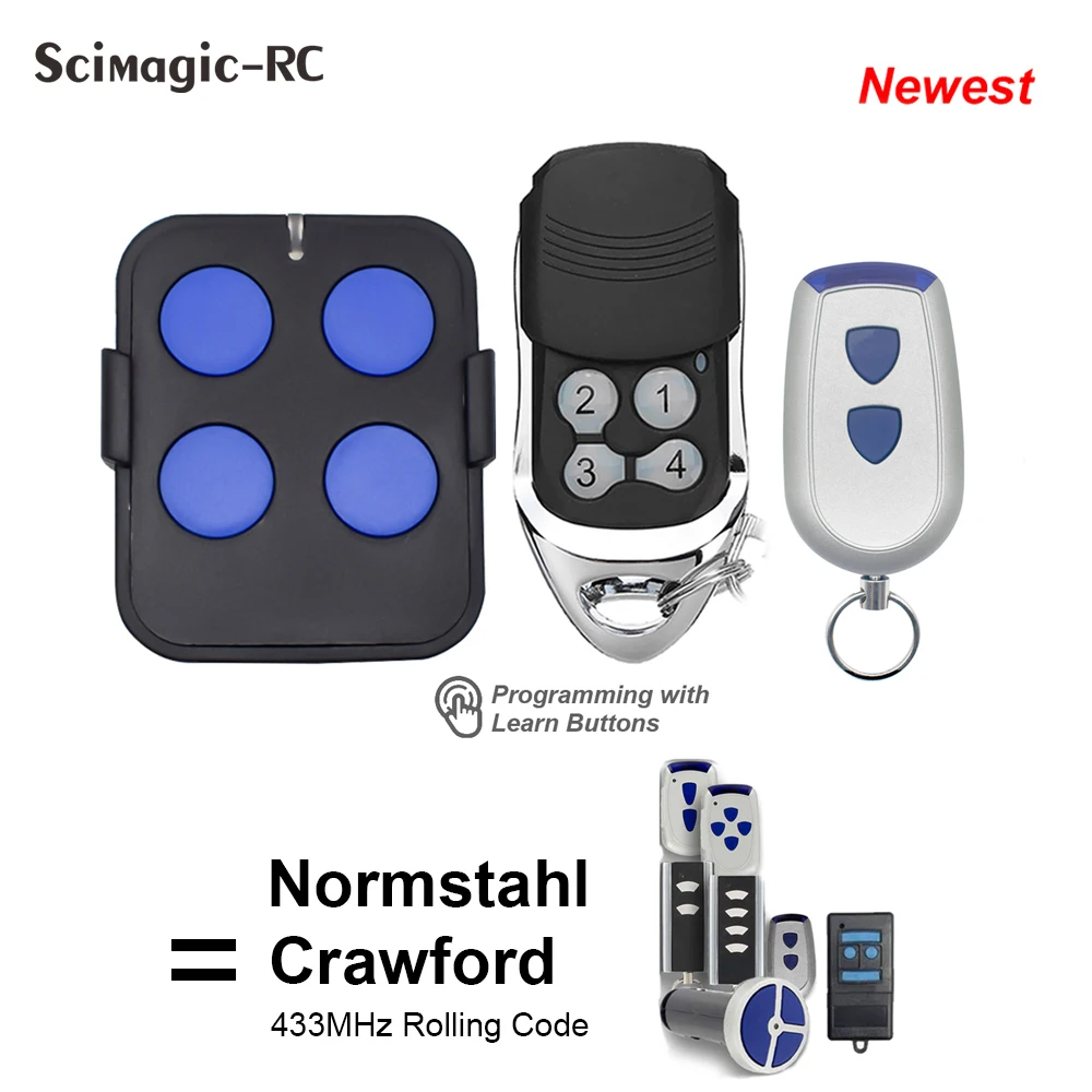 

Normstahl Crawford 433.92MHz Garage Door Opener 4 Channel EA433 2KM MICRO Controller Remote Control Gate 433mhz Rolling Code