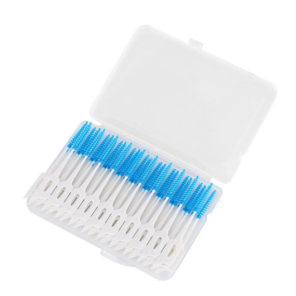 40 Transparent Boxes Interdental Brush Elastic Massage Soft Rubber Toothpick Dual Use Oral Care Cleaning
40 Transparent Boxes Interdental Brush Elastic Massage Soft Rubber Toothpick Dual Use Oral Care Cleaning