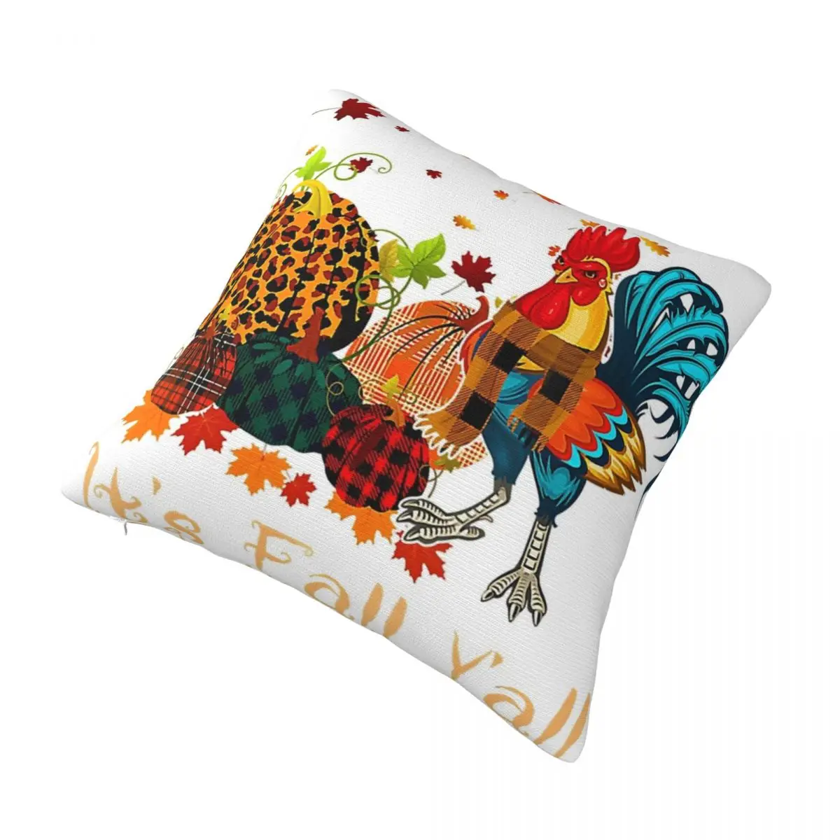 Квадратная наволочка с тыквой, курицей, на День Благодарения
Квадратная наволочка с тыквой, курицей, на День Благодарения