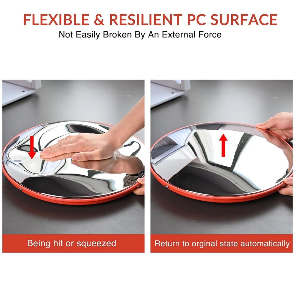 Indoor Traffic Convex Mirror Wide Angle Blind Spot Corner Road Parking Safety Road Mirror Traffic Driveway Mirror PC
Indoor Traffic Convex Mirror Wide Angle Blind Spot Corner Road Parking Safety Road Mirror Traffic Driveway Mirror PC
