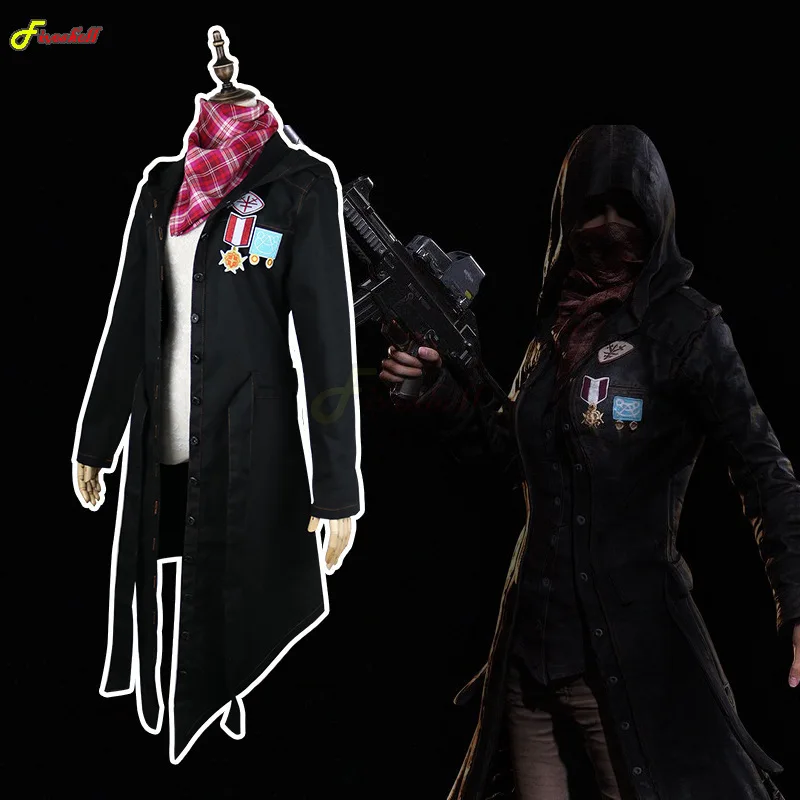 Anime Game PUBG Playerunknown's Battlegrounds Denim Trench Jacket Coat Halloween Cosplay Costume With Scarf S-2XL
Anime Game PUBG Playerunknown's Battlegrounds Denim Trench Jacket Coat Halloween Cosplay Costume With Scarf S-2XL