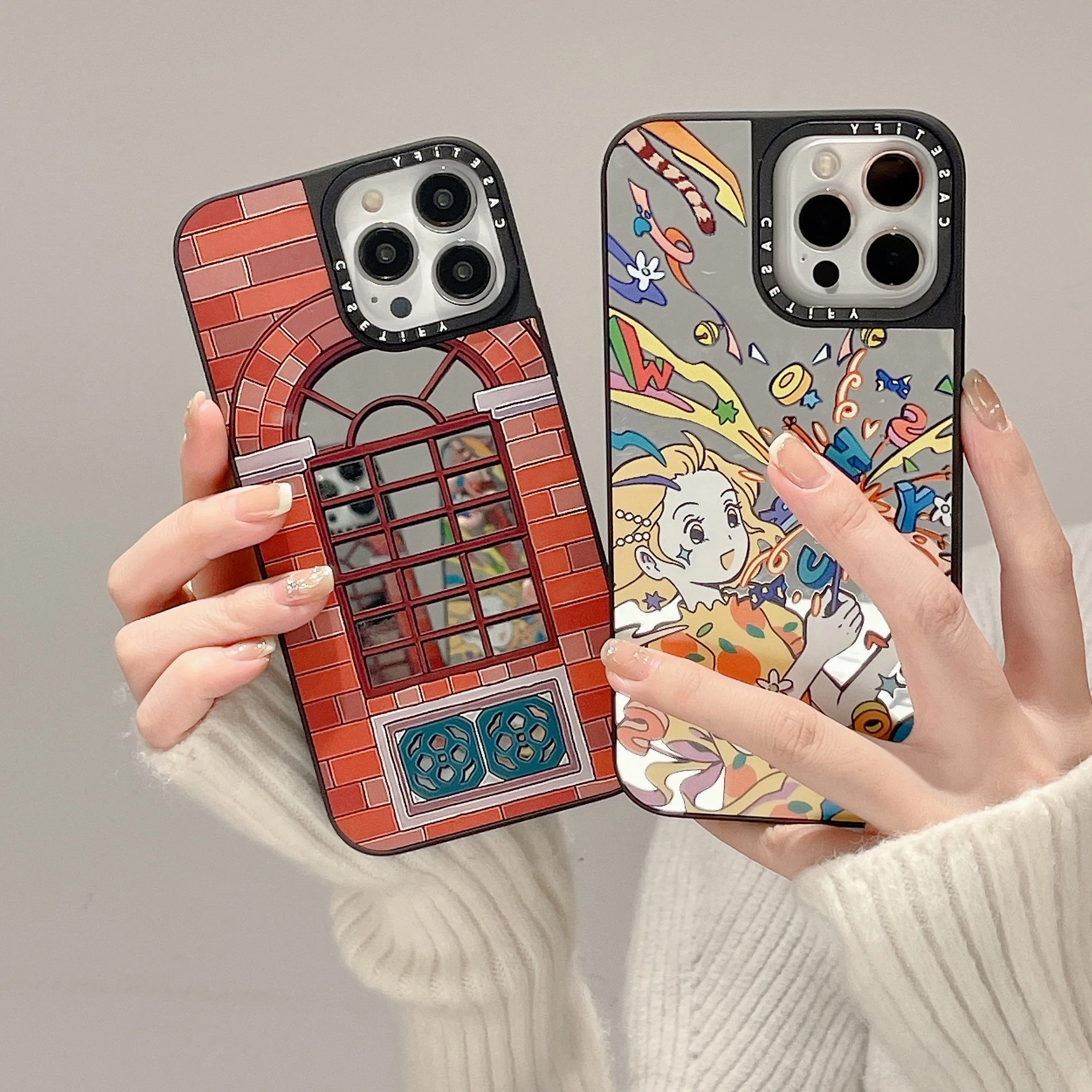 Fashion Brand Firework Girl Mirror Cartoon Phone Case for Iphone 11 12 13 14 Pro Max Plus SE 2020 Cover-Casetify
Fashion Brand Firework Girl Mirror Cartoon Phone Case for Iphone 11 12 13 14 Pro Max Plus SE 2020 Cover-Casetify