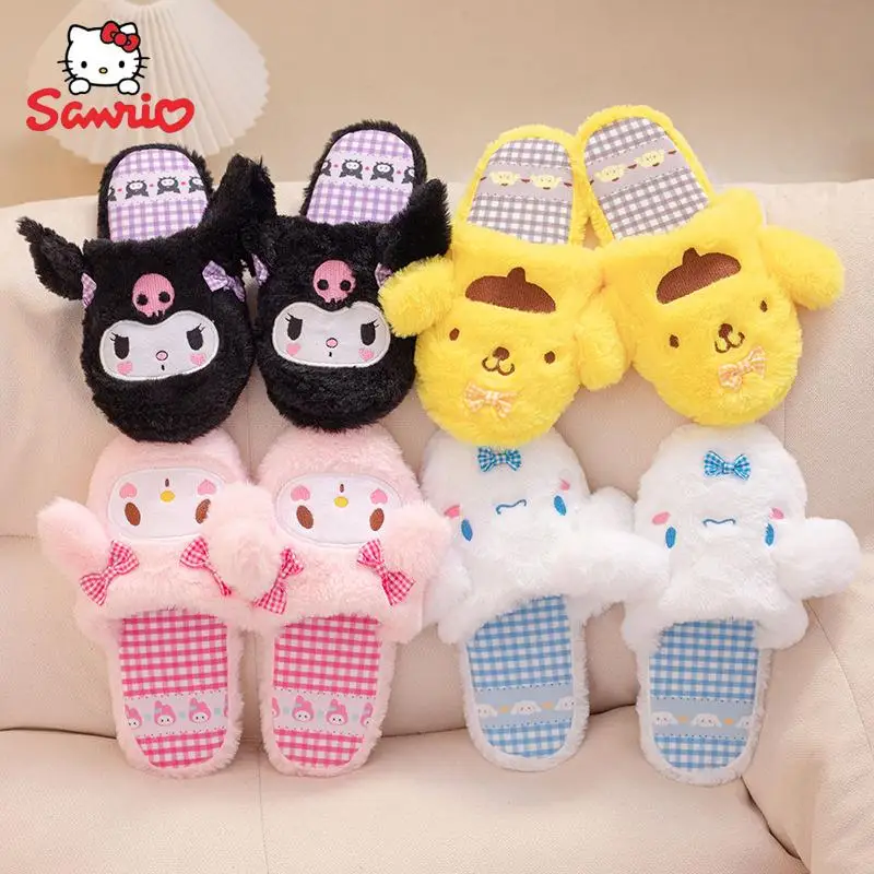 Kawaii Sanrio Kuromi My Meldoy Cinnmoroall Cartoon Anime High Quality Keep Warm Indoors Cotton Slippers Plush House Shoes
Kawaii Sanrio Kuromi My Meldoy Cinnmoroall Cartoon Anime High Quality Keep Warm Indoors Cotton Slippers Plush House Shoes