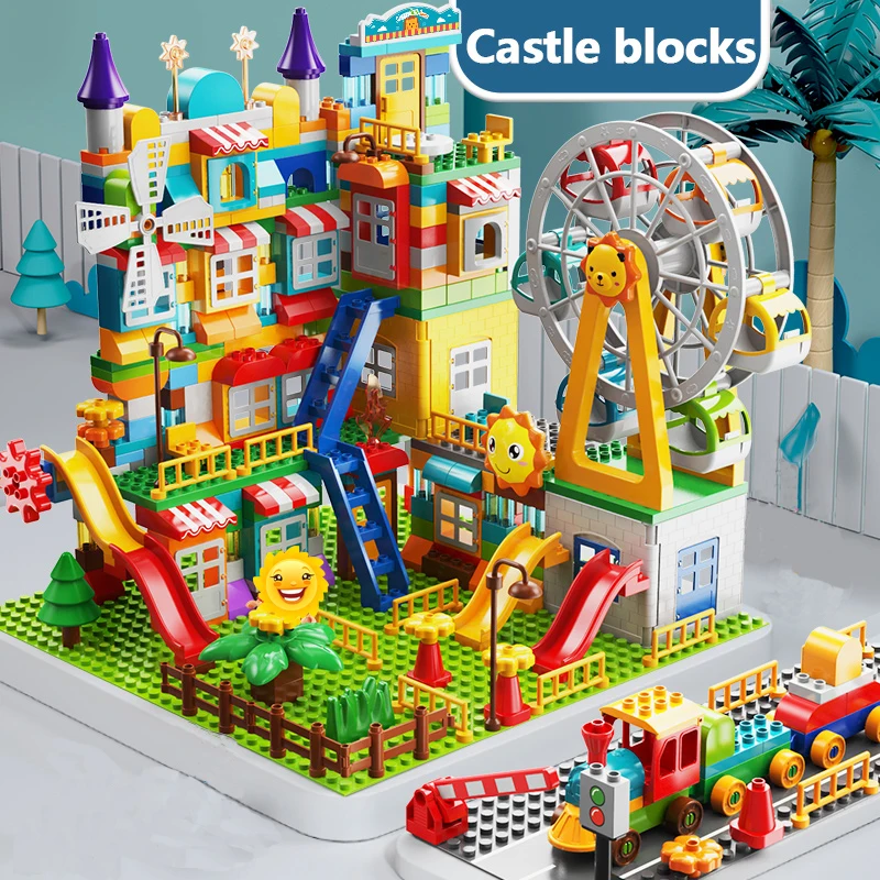 Ferris Wheel Park Marble Race Run Figures Building Blocks Large Particle Assembly Block DIY Bricks Toys for Children Kid Gift
Ferris Wheel Park Marble Race Run Figures Building Blocks Large Particle Assembly Block DIY Bricks Toys for Children Kid Gift