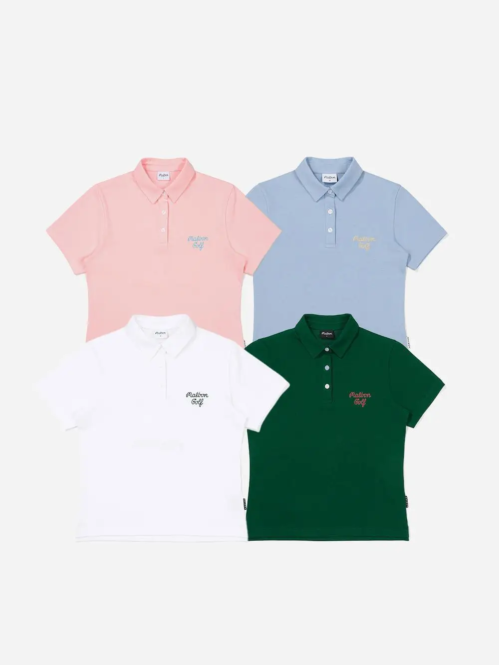 Summer 2023 MALBON GOLF Ladies Golf two-side collar short-sleeved green white T-shirt Polo shirt
Summer 2023 MALBON GOLF Ladies Golf two-side collar short-sleeved green white T-shirt Polo shirt