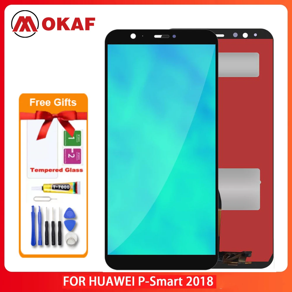OKANFU новый оригинальный 5,65 ''для Huawei P Smart 2018 FIG-LX1/L21/L22 ЖК-дисплей сенсорный экран дигитайзер сменный экран для Huaw
OKANFU новый оригинальный 5,65 ''для Huawei P Smart 2018 FIG-LX1/L21/L22 ЖК-дисплей сенсорный экран дигитайзер сменный экран для Huaw