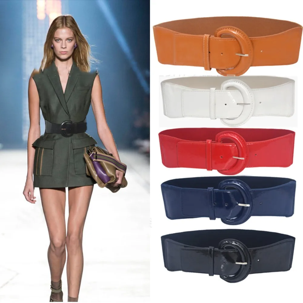 Leather Waist Belts Fashion with Buckle Adjustable Stretch Belt Solid Color Corset Belt Ladies
Leather Waist Belts Fashion with Buckle Adjustable Stretch Belt Solid Color Corset Belt Ladies