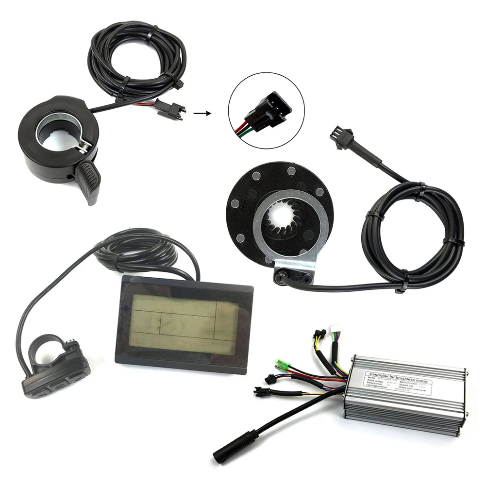 Ebike KT 36V/48V 500W 22A Kunteng Controller+LCD3/4/5/6/7 Display Panel +8 Sensor+Thumb Throttle Electric Bicycle Conversion Kit
Ebike KT 36V/48V 500W 22A Kunteng Controller+LCD3/4/5/6/7 Display Panel +8 Sensor+Thumb Throttle Electric Bicycle Conversion Kit