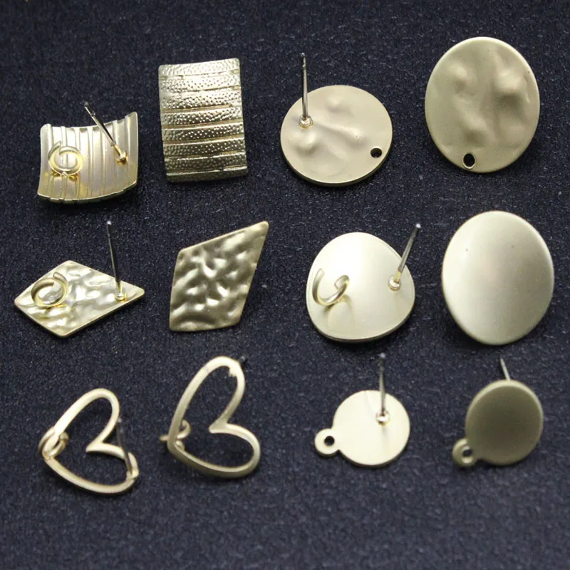 10Pcs Alloy Matte Gold Studs Earrings Base Connectors Loops Earrings Making Materials Round Hoop DIY Jewelry Making Accessories
10Pcs Alloy Matte Gold Studs Earrings Base Connectors Loops Earrings Making Materials Round Hoop DIY Jewelry Making Accessories