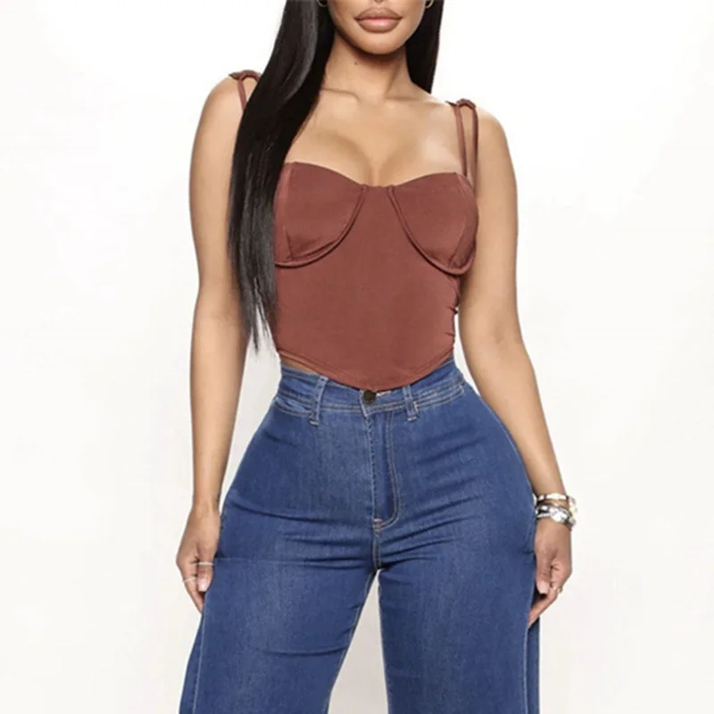 Summer Crop Tank Top Fashion Cropped Vest Sexy Corset Top Elastic Solid Square Neck Slim Fit Bustier Sleeveless Shirts Crop Top
Summer Crop Tank Top Fashion Cropped Vest Sexy Corset Top Elastic Solid Square Neck Slim Fit Bustier Sleeveless Shirts Crop Top