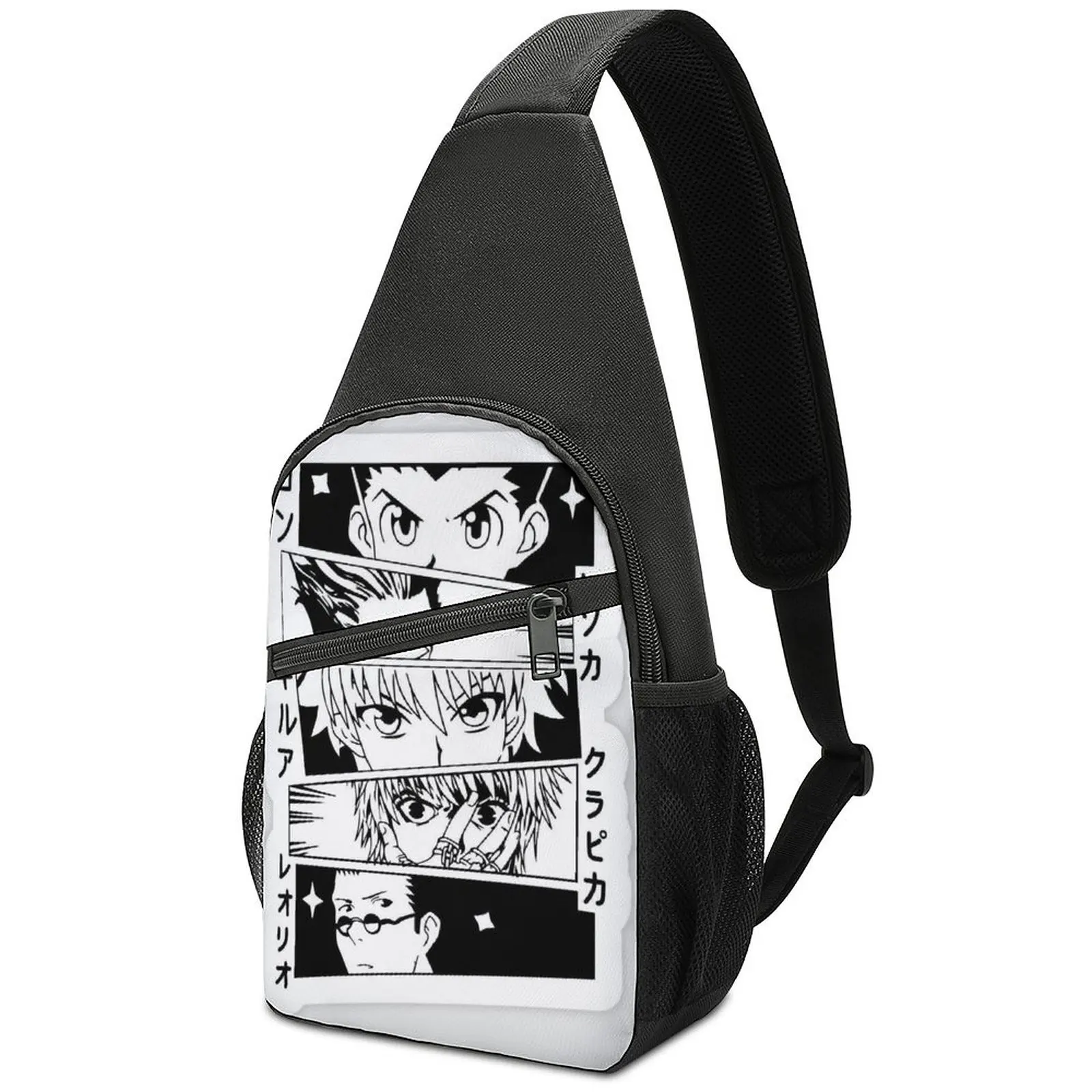 Hisoka Gon Killua Kurapika Eyes Shoulder Bags HXH Fun Chest Bag Men Phone Camping Sling Bag Streetwear Print Crossbody Bags
Hisoka Gon Killua Kurapika Eyes Shoulder Bags HXH Fun Chest Bag Men Phone Camping Sling Bag Streetwear Print Crossbody Bags