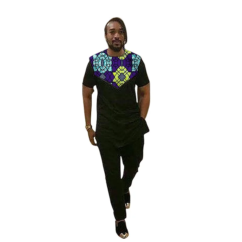 Short Sleeves Men's Groom Suit Patchwork Tops+Solid Trousers Black Pant Sets Modern Design African Wedding Outfits
Short Sleeves Men's Groom Suit Patchwork Tops+Solid Trousers Black Pant Sets Modern Design African Wedding Outfits