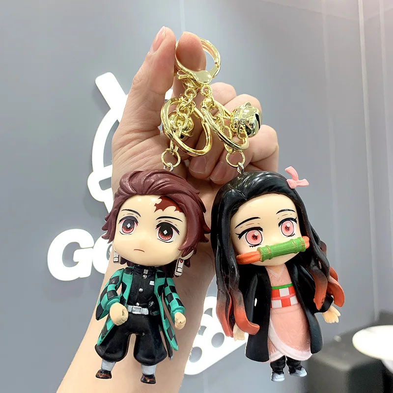 Anime Demon Slayer 3D Rubber Keychain Kimetsu No Yaiba Key chains Kamado Nezuko Pendant Keyring Cosplay Props Accessories Gift
Anime Demon Slayer 3D Rubber Keychain Kimetsu No Yaiba Key chains Kamado Nezuko Pendant Keyring Cosplay Props Accessories Gift