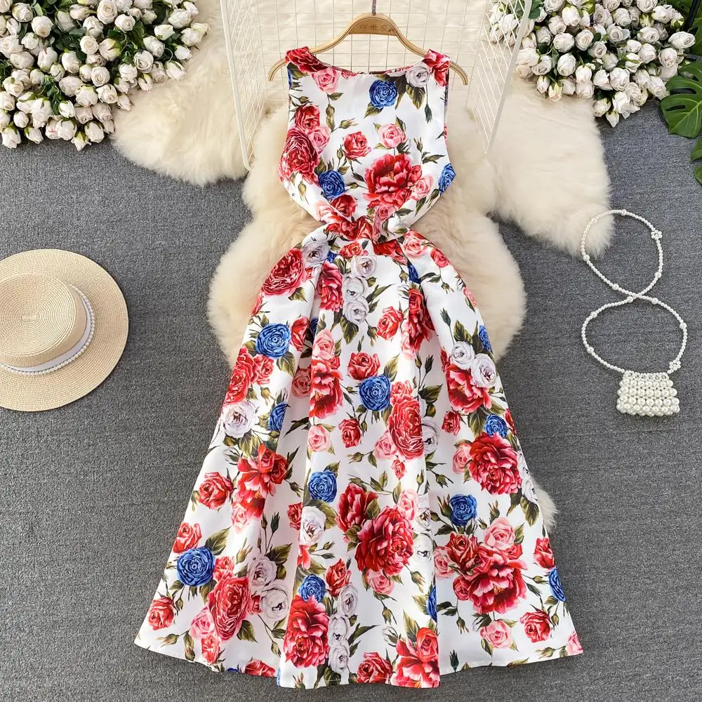 Elegant Floral Print Sexy Slip Sleeveless Dress Fairycore A-line Summer Beach Vacation Vestidos Slim Sweet Women Evening Party
Elegant Floral Print Sexy Slip Sleeveless Dress Fairycore A-line Summer Beach Vacation Vestidos Slim Sweet Women Evening Party