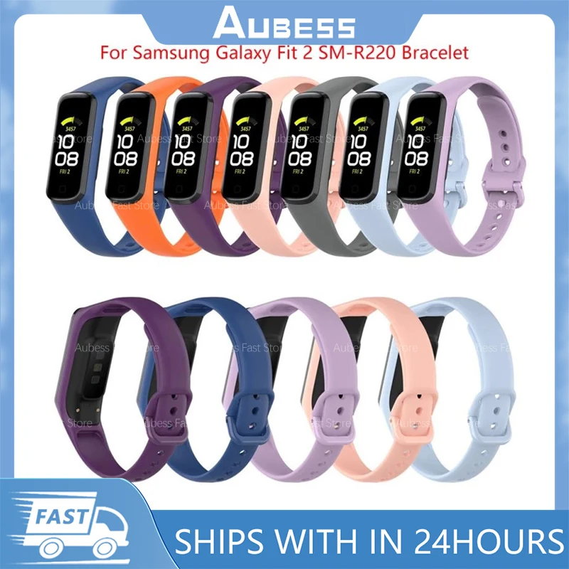 Soft Silicone Band For Samsung Galaxy Fit 2 SM-R220 Smart Watch Wristband Bracelet Replacement For Galaxy Fit 2 Strap Accessory
Soft Silicone Band For Samsung Galaxy Fit 2 SM-R220 Smart Watch Wristband Bracelet Replacement For Galaxy Fit 2 Strap Accessory