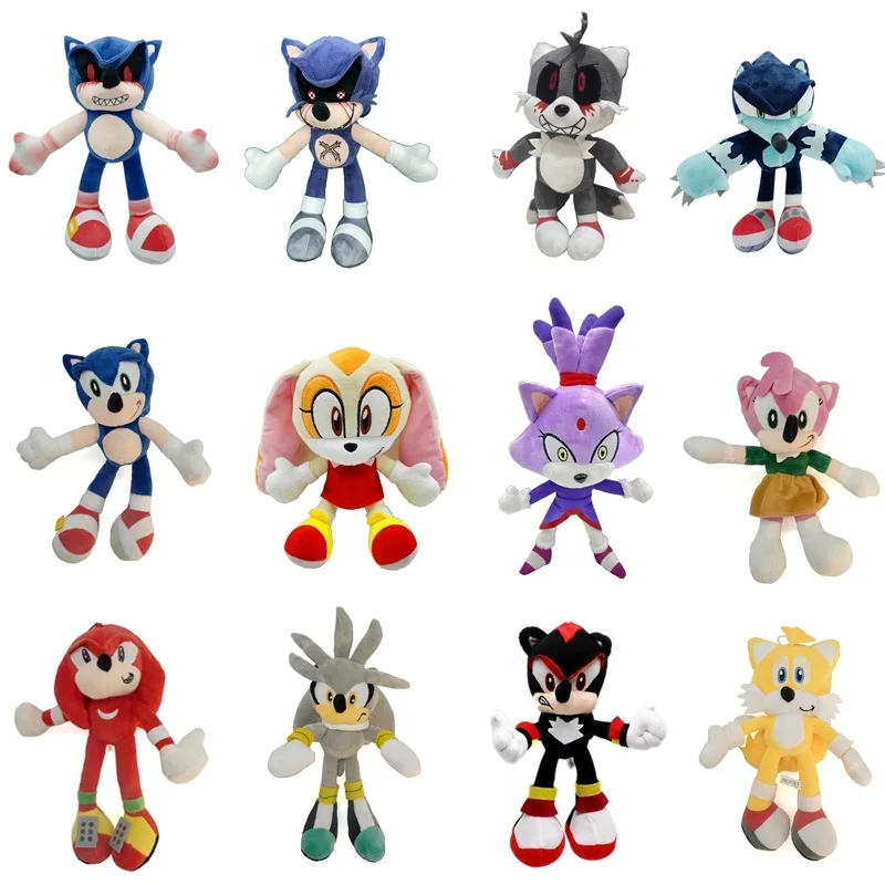 New 27-35CM Sonic Plush Doll Keychain Toys Anime Cartoon Black Blue Shadow Hedgehog Soft Stuffed Pendant Toy Kids Birthday Gifts
New 27-35CM Sonic Plush Doll Keychain Toys Anime Cartoon Black Blue Shadow Hedgehog Soft Stuffed Pendant Toy Kids Birthday Gifts