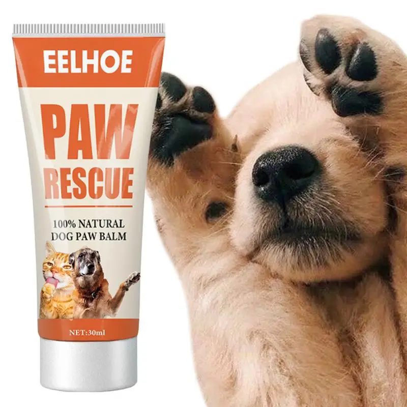 

30ml Natural Dog Paw Balm Dog Cat Paw Butter Nose Balm Moisturizer Cream For Dogs Cracked Paws Pet Care Paw Soother Dog Paw Wax