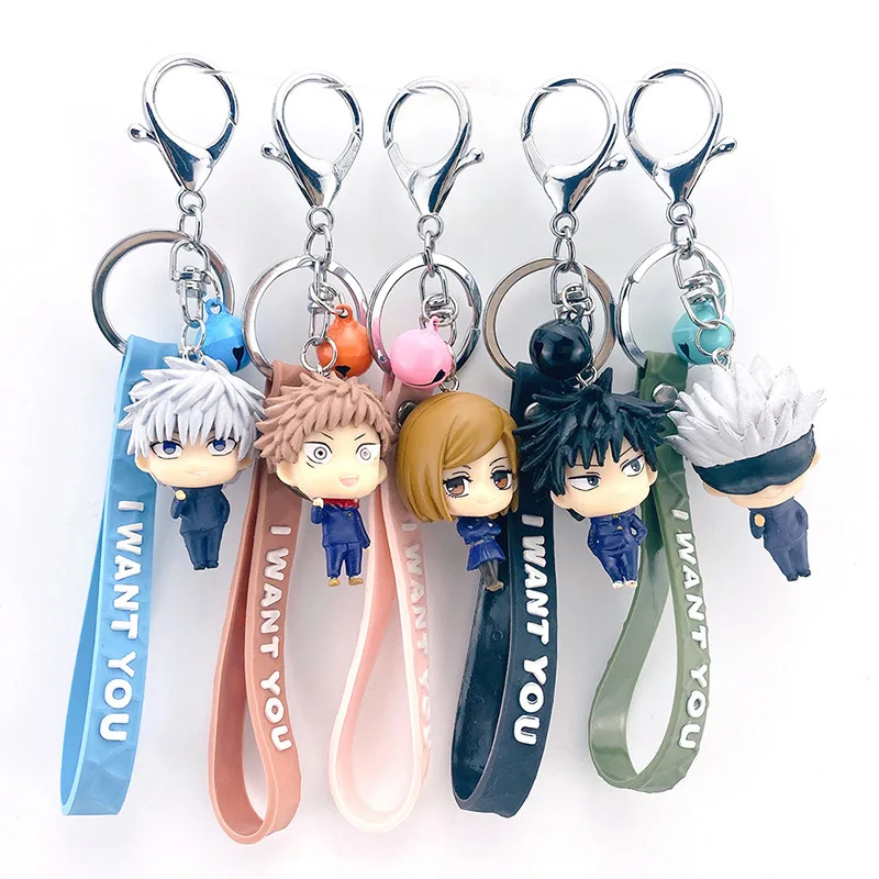 5 Pcs/lot Anime Jujutsu Kaisen PVC Keychain Toys Yuji Itadori Gojo Satoru Q Version Key Ring Bag Pendant with Bell Toy Gifts
5 Pcs/lot Anime Jujutsu Kaisen PVC Keychain Toys Yuji Itadori Gojo Satoru Q Version Key Ring Bag Pendant with Bell Toy Gifts