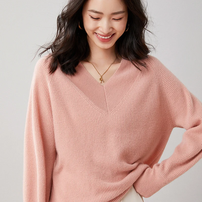 2022 Autumn Winter Women's 100% Pure Cashmere Sweater Knitted Pullovers V-Neck Loose Coat Lady's Grade Up Soft Warm Jumper Tops
2022 Autumn Winter Women's 100% Pure Cashmere Sweater Knitted Pullovers V-Neck Loose Coat Lady's Grade Up Soft Warm Jumper Tops