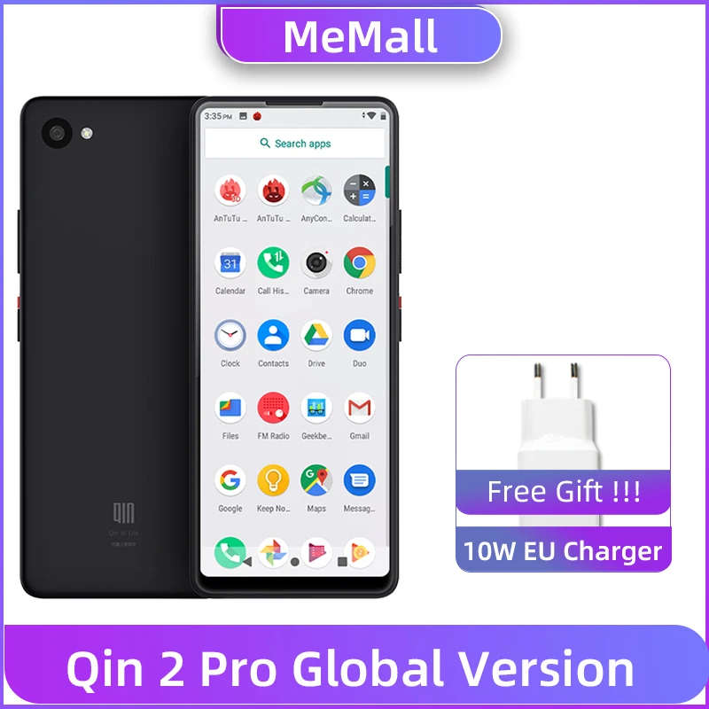 Global Version QIN 2 Pro 2GB 64GB Mobile Phone 5.5'' Full Screen 576*1440P 13MP Rear Camera Smartphone 2100mAh Battery Android 9
Global Version QIN 2 Pro 2GB 64GB Mobile Phone 5.5'' Full Screen 576*1440P 13MP Rear Camera Smartphone 2100mAh Battery Android 9
