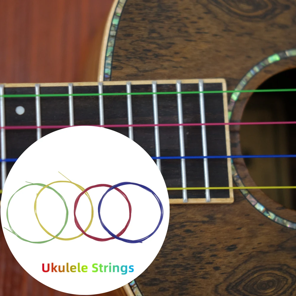 4pcs/set Ukulele Strings Nylon String Colourful Ukulele Sound Clear Bright Replacement Musical Instrument Accessories Parts
4pcs/set Ukulele Strings Nylon String Colourful Ukulele Sound Clear Bright Replacement Musical Instrument Accessories Parts