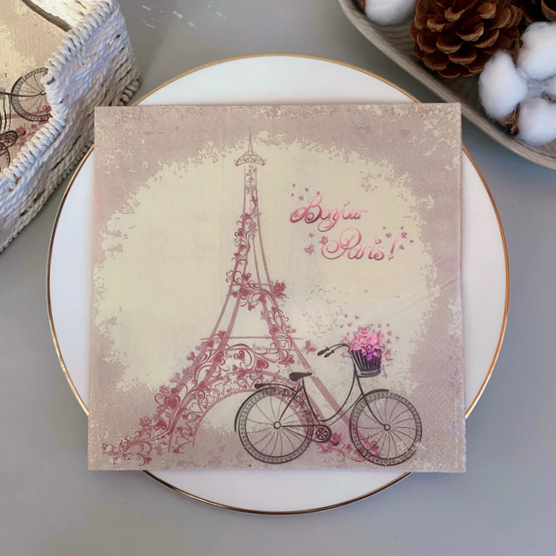 Винтажные велосипедные бумажные салфетки с цветочным рисунком, 20 шт./упаковка
Винтажные велосипедные бумажные салфетки с цветочным рисунком, 20 шт./упаковка