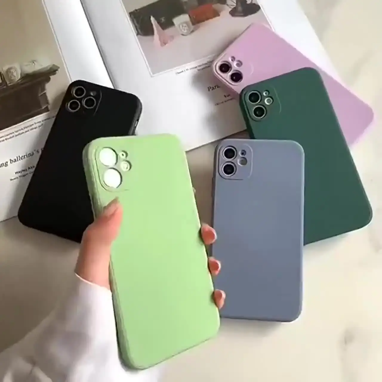 

silicona líquida suave cubierta del teléfono For Xiaomi Redmi Note7 8 Pro 9 9S 6 9T 8T K30 Colorful candy shockproof shell