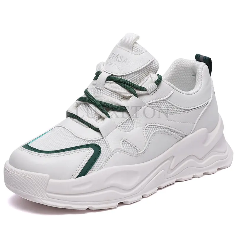Women Leather Platform Sneakers Spring Trainers White Shoes High Heels Wedge Outdoor Sport Shoes Breathable Casual Shoes
Women Leather Platform Sneakers Spring Trainers White Shoes High Heels Wedge Outdoor Sport Shoes Breathable Casual Shoes