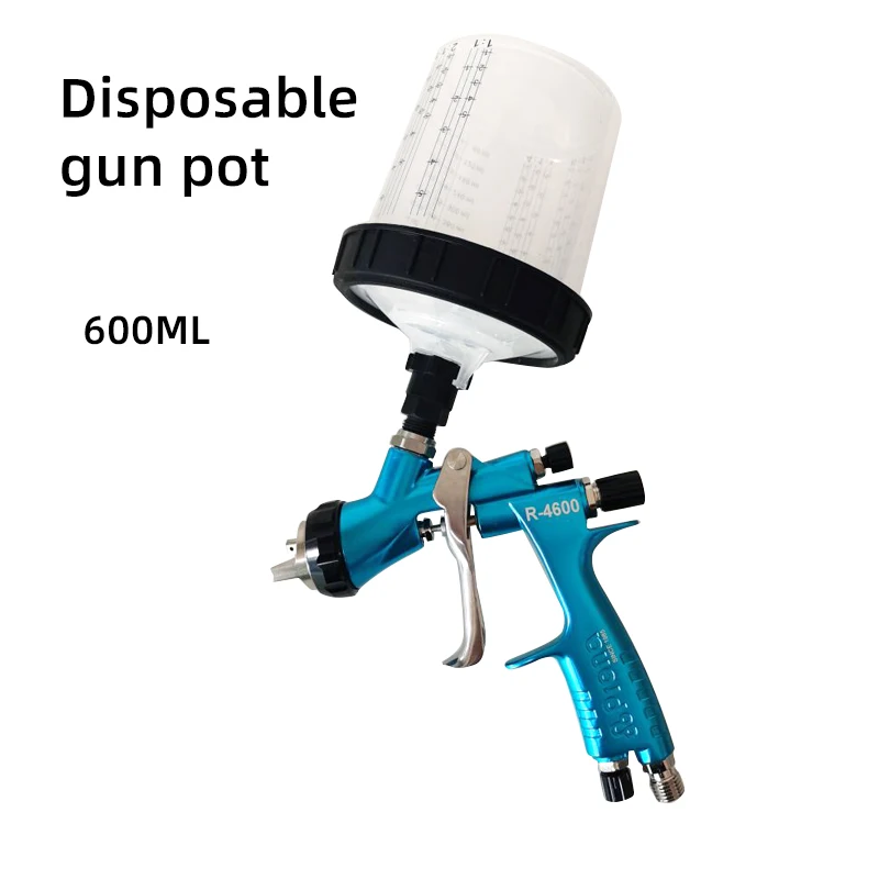 1.4mm Nozzle Taiwan High Atomization 4600HVLP Manual Spray Gun With 600cc Plastic Cup Car Repair Painting Gravity Feed Type
1.4mm Nozzle Taiwan High Atomization 4600HVLP Manual Spray Gun With 600cc Plastic Cup Car Repair Painting Gravity Feed Type