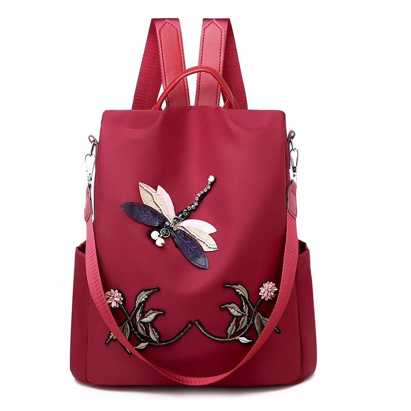 2022 New Fashion Oxford Cloth Backpack Embroidered Dragonfly Waterproof Backpack Women's Bag Cut Leather Bags
2022 New Fashion Oxford Cloth Backpack Embroidered Dragonfly Waterproof Backpack Women's Bag Cut Leather Bags