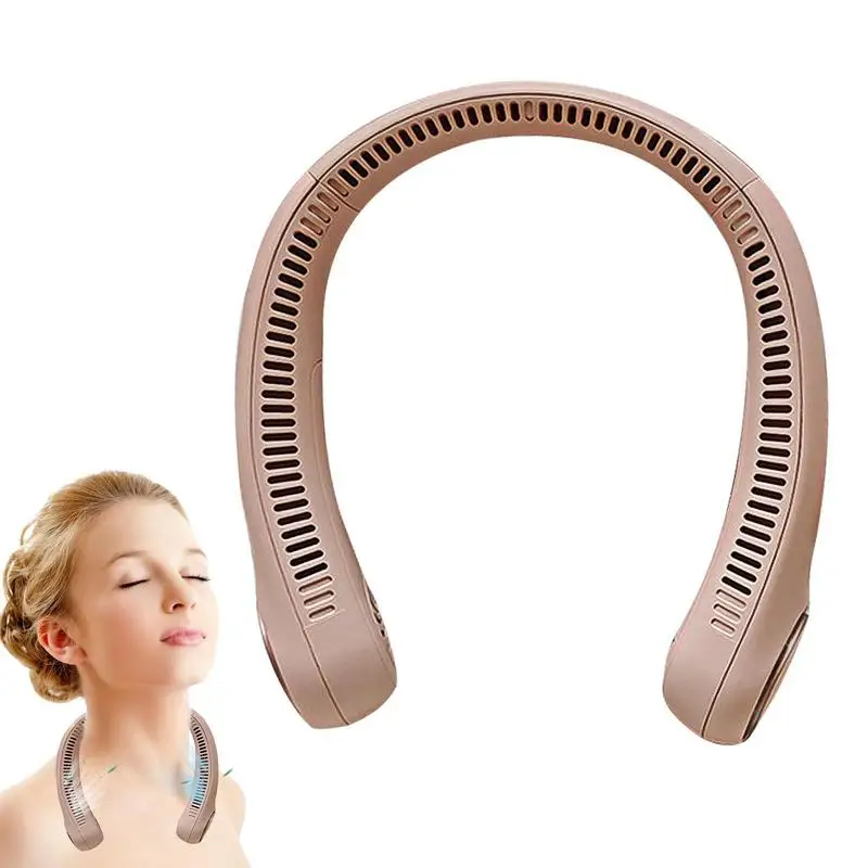Personal Fan Low Noise Neck Around Fan With LED Lights Summer Cooling Accessories Freely Adjustable Fan For Jogging Riding 
Personal Fan Low Noise Neck Around Fan With LED Lights Summer Cooling Accessories Freely Adjustable Fan For Jogging Riding