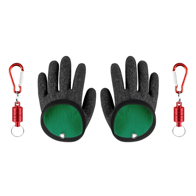 Fishing Catching Glove Protect Hand from Puncture Scrapes Fisherman Professional Catch Fish and with Magnet Release
Fishing Catching Glove Protect Hand from Puncture Scrapes Fisherman Professional Catch Fish and with Magnet Release