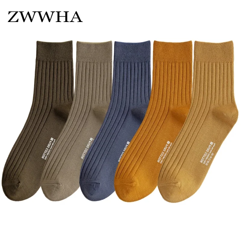 5 Pairs/Lot Men's Socks 95% Cotton Solid Color Breathable Simplicity Soft Dress Socks For Men Comfortable High Quality Crew Sock 
5 Pairs/Lot Men's Socks 95% Cotton Solid Color Breathable Simplicity Soft Dress Socks For Men Comfortable High Quality Crew Sock