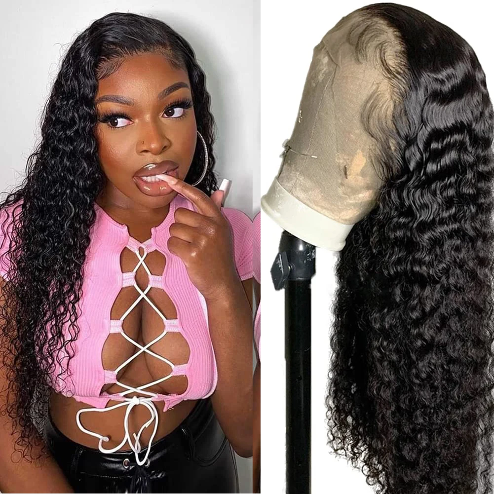 RONGDUOYI Deep Wave Lace Front Wig Synthetic Lace Wig High Temperature Fiber Pelucas De Mujer Black Cosplay Wig For Black Women
RONGDUOYI Deep Wave Lace Front Wig Synthetic Lace Wig High Temperature Fiber Pelucas De Mujer Black Cosplay Wig For Black Women