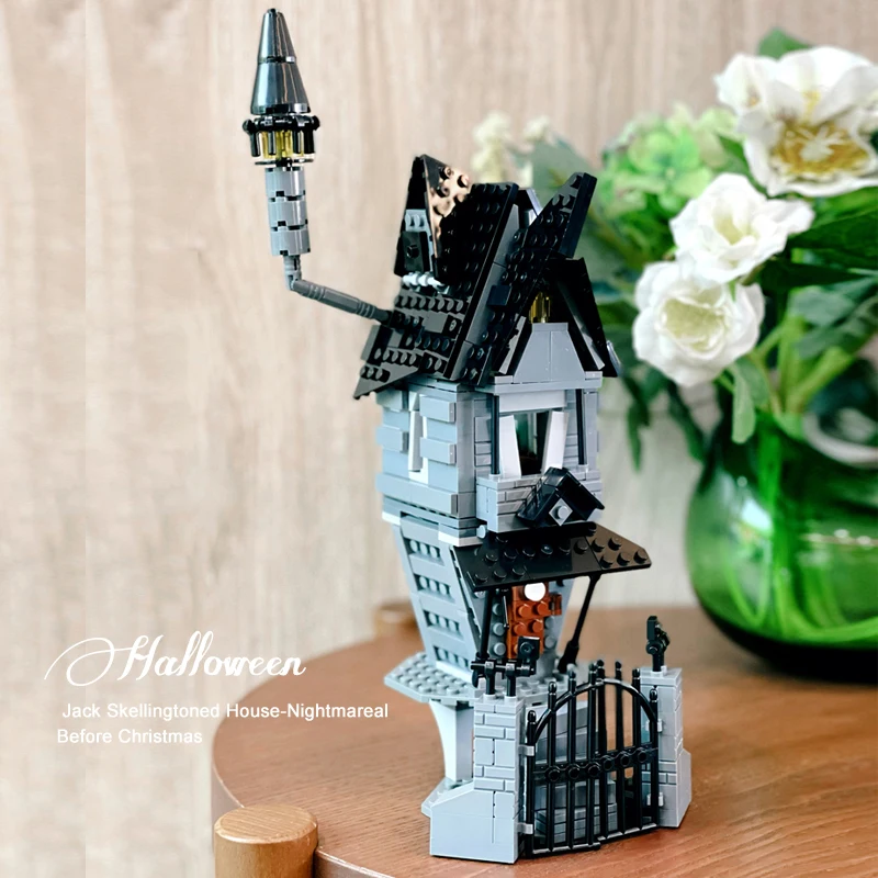 MOC Halloween Jack Skellingtoned House-Nightmareal Before Christmas Ghost House Building Block Set City Brick Toys for Children
MOC Halloween Jack Skellingtoned House-Nightmareal Before Christmas Ghost House Building Block Set City Brick Toys for Children
