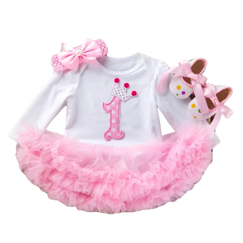 1st Birthday Dress for Baby Girls First Birthday Outfit Cotton Long Sleeve Romper Princess Tutu Skirt Boutique Costume
1st Birthday Dress for Baby Girls First Birthday Outfit Cotton Long Sleeve Romper Princess Tutu Skirt Boutique Costume