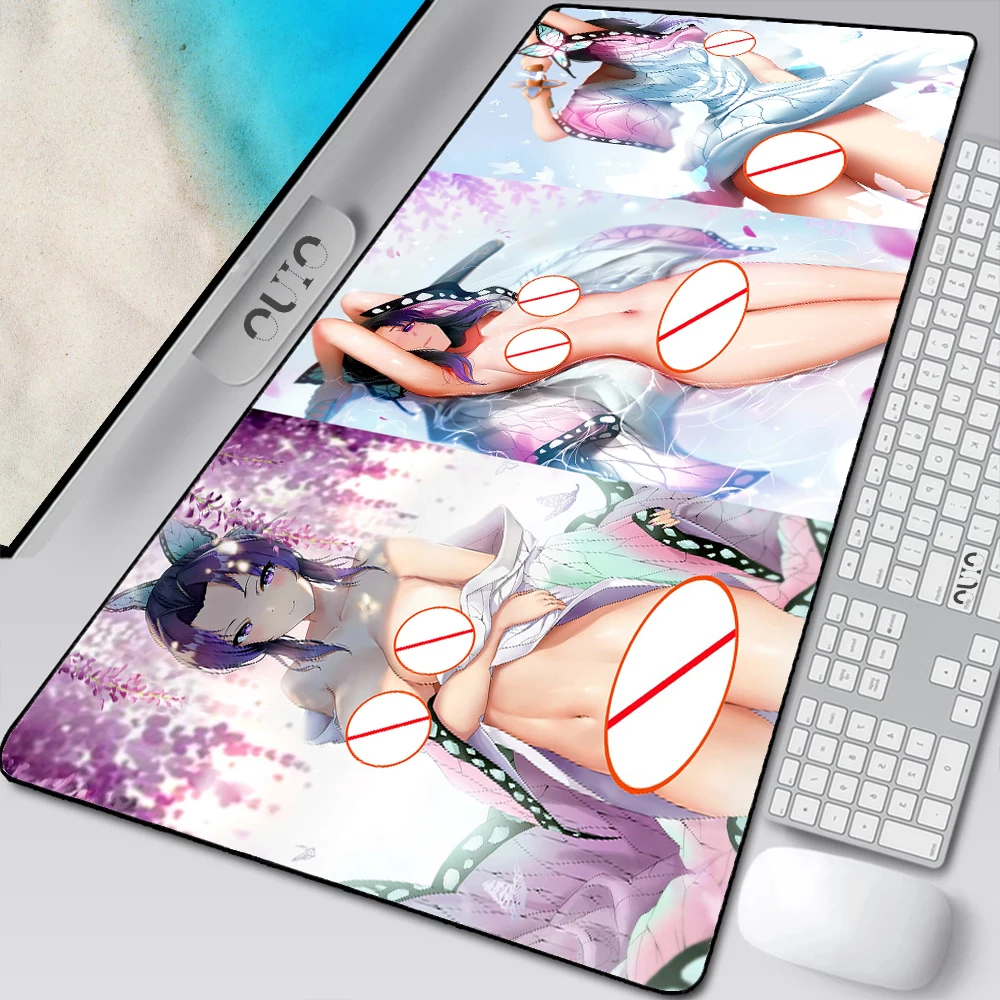 

Kimetsu No Yaiba Sexy Mouse Pad Naked Girl Anime Mousepad Gaming Large Mouse Mat Gamer Rug for Computer Playmat Keyboard Pads XL