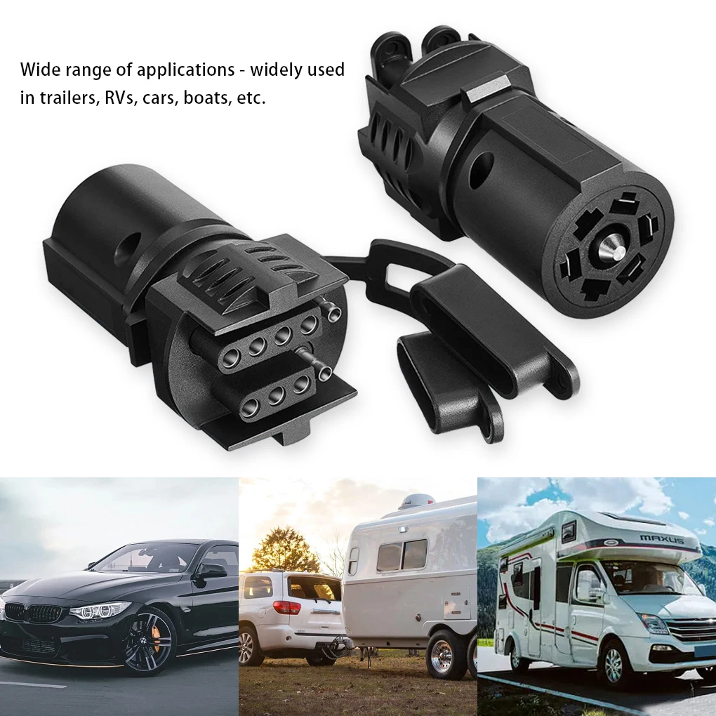 

Car Trailer Plug Adapter Say Goodbye To Constant Adapter Replacements Dust Prevention Nylon Etc RVs Cars Ships