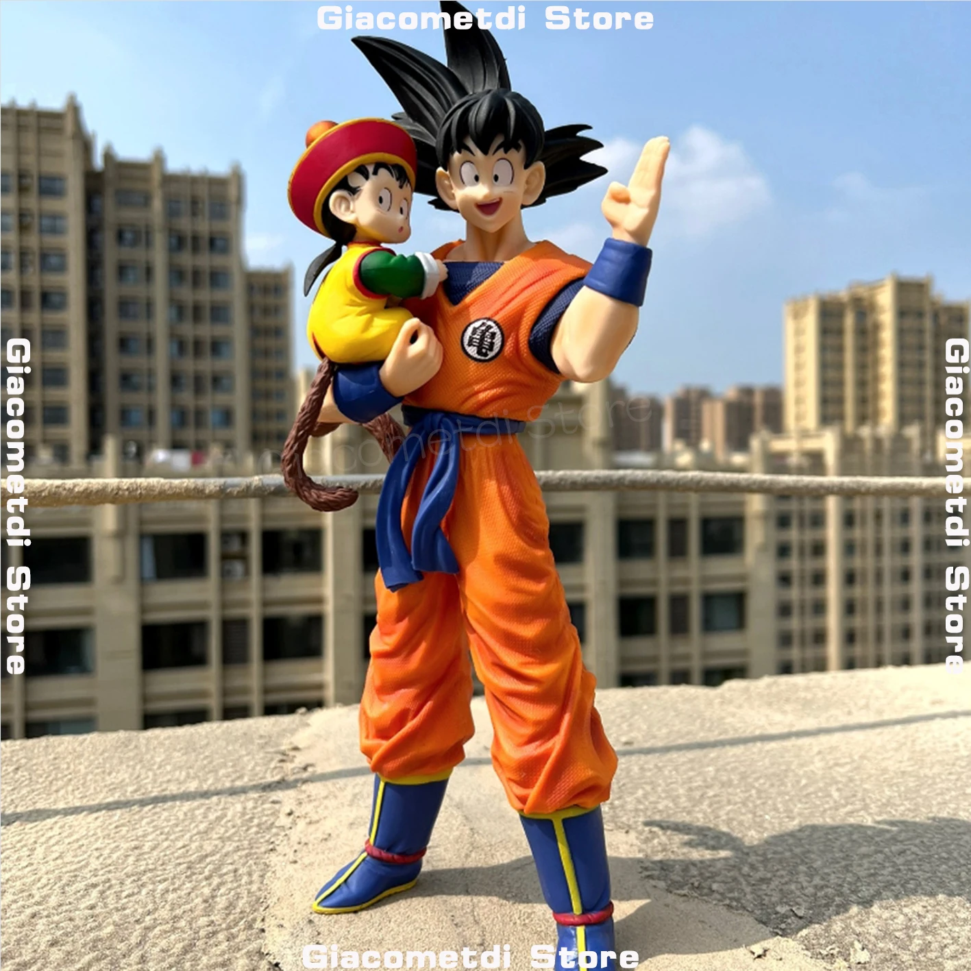 

30cm Anime Goku Dragon Ball Figures GK Son Goku Son Gohan Father Holding His Son Action Figures PVC Collection Model Statue Toys
