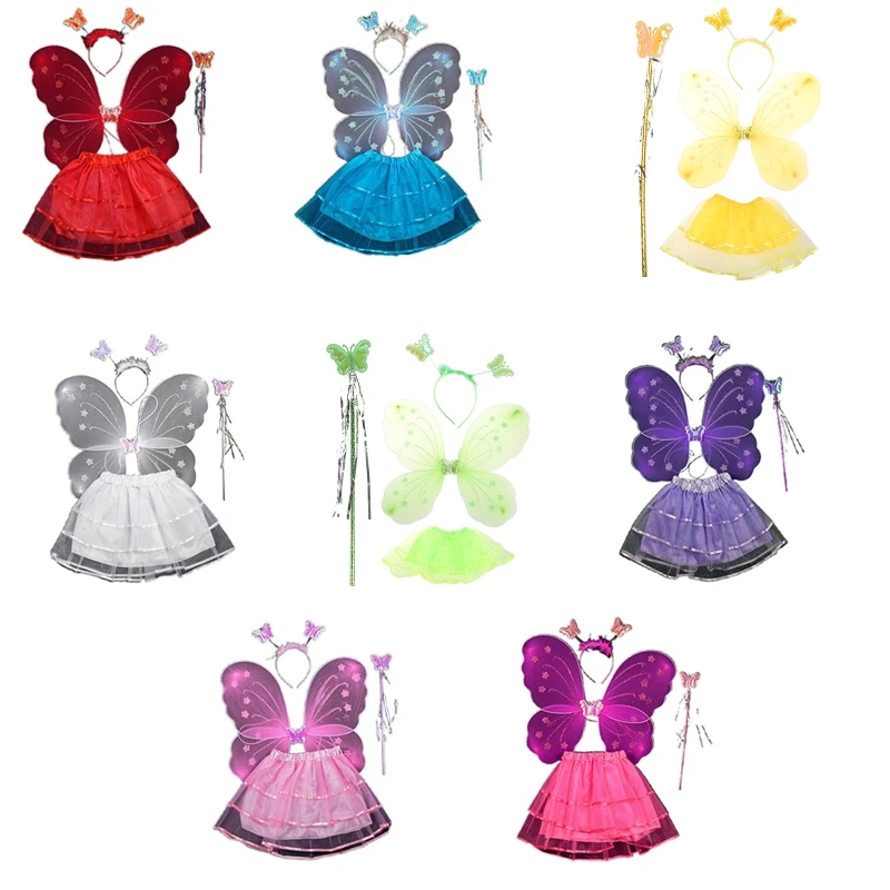 4 PCS/SET Cute Dreamlike Fairy Angle Kids Wing Set Girls Birthday Gift Party Halloween Princess Cosplay Costumes Props
4 PCS/SET Cute Dreamlike Fairy Angle Kids Wing Set Girls Birthday Gift Party Halloween Princess Cosplay Costumes Props