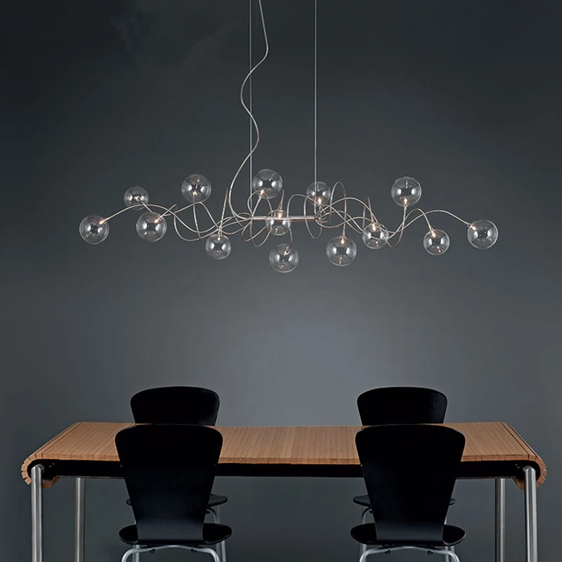 Nordic LED Chandelier Smoke Grey Glass Lighting Restaurant Living Room Home Decoration G4 Modern Molecular Lamp Bar Cafe Hanging
Nordic LED Chandelier Smoke Grey Glass Lighting Restaurant Living Room Home Decoration G4 Modern Molecular Lamp Bar Cafe Hanging