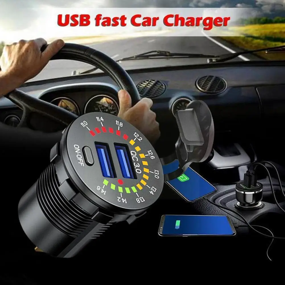Fast PD Type-C Car Charger QC3.0 USB Quick Charge 3.0 Charger Type And Socket Voltmeter C LED Digital With C5Z7
Fast PD Type-C Car Charger QC3.0 USB Quick Charge 3.0 Charger Type And Socket Voltmeter C LED Digital With C5Z7