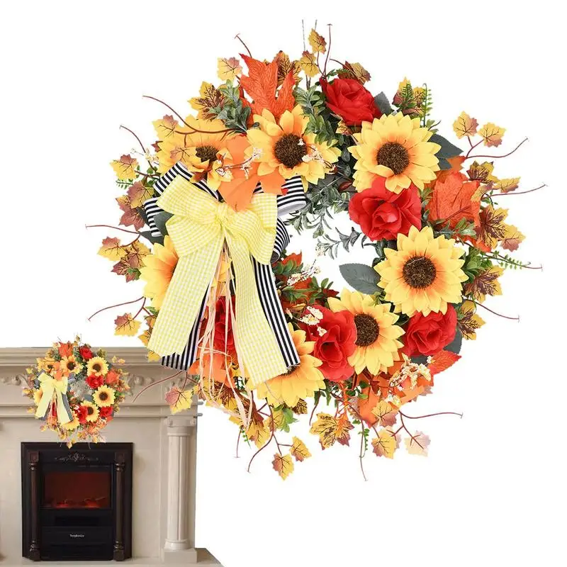 Artificial Sunflower Wreath Large Wreath Springtime Flower For Front Door 17 Inches Autumn Wreath Sunflower Wreath With Bowtie
Artificial Sunflower Wreath Large Wreath Springtime Flower For Front Door 17 Inches Autumn Wreath Sunflower Wreath With Bowtie