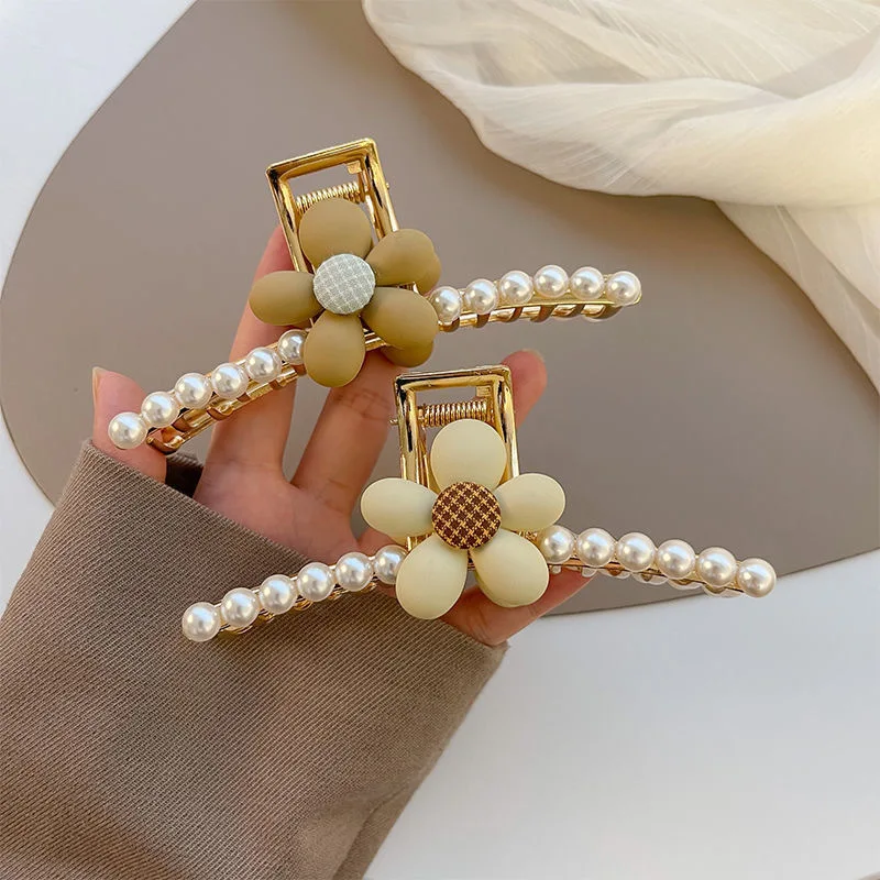 2022 New Korean Style Simple Sweet Cute Girl Hairpin Heart Imitation Pearl Flower Hair Claw for Women Fashion Hair Accessories
2022 New Korean Style Simple Sweet Cute Girl Hairpin Heart Imitation Pearl Flower Hair Claw for Women Fashion Hair Accessories