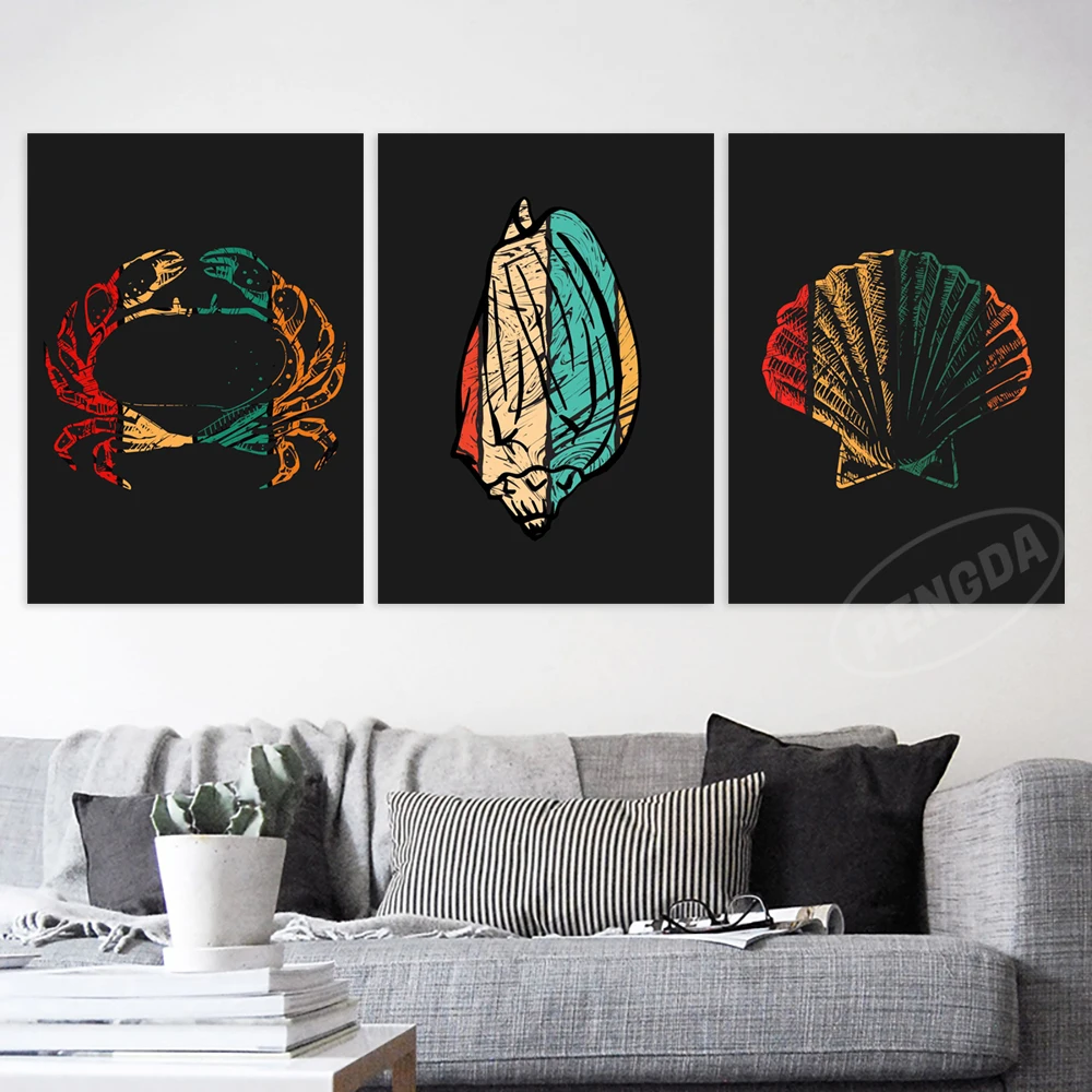 Crab Pictures Shrimp Home Decoration Hippocampus Wall Conch Artwork Canvas Sea Turtle Print Painting For Bedroom Poster No Frame
Crab Pictures Shrimp Home Decoration Hippocampus Wall Conch Artwork Canvas Sea Turtle Print Painting For Bedroom Poster No Frame