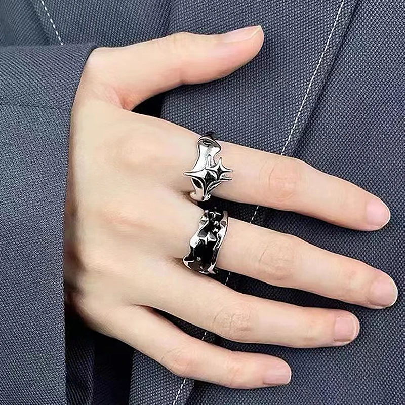 1PC Fashion Silver Color Stars Irregular Women Punk Ring New Fashion Creative Geometric Hip Hop Jewelry Party Gift
1PC Fashion Silver Color Stars Irregular Women Punk Ring New Fashion Creative Geometric Hip Hop Jewelry Party Gift