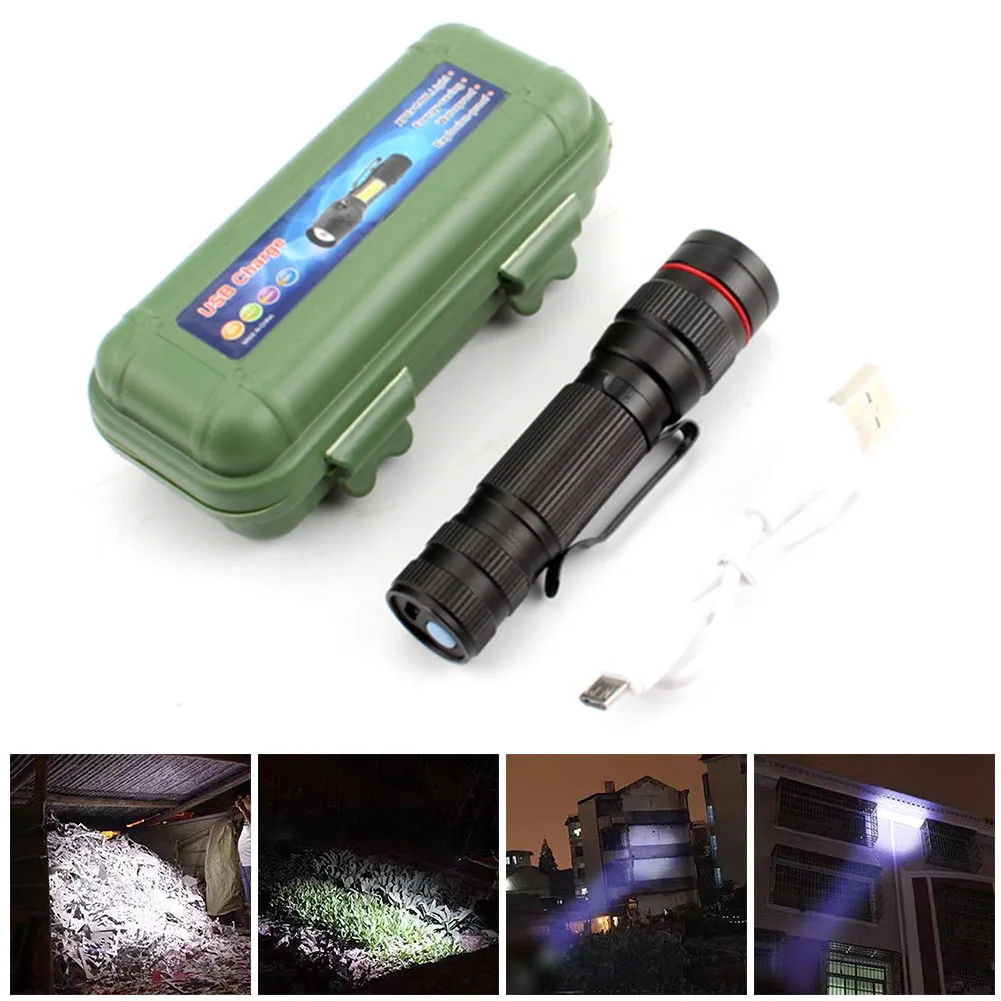 Waterproof Rechargeable Torch Flashlight Portable Super Bright XPE With Box Zoom Aluminum Alloy For Camping Outdoor Tool New
Waterproof Rechargeable Torch Flashlight Portable Super Bright XPE With Box Zoom Aluminum Alloy For Camping Outdoor Tool New