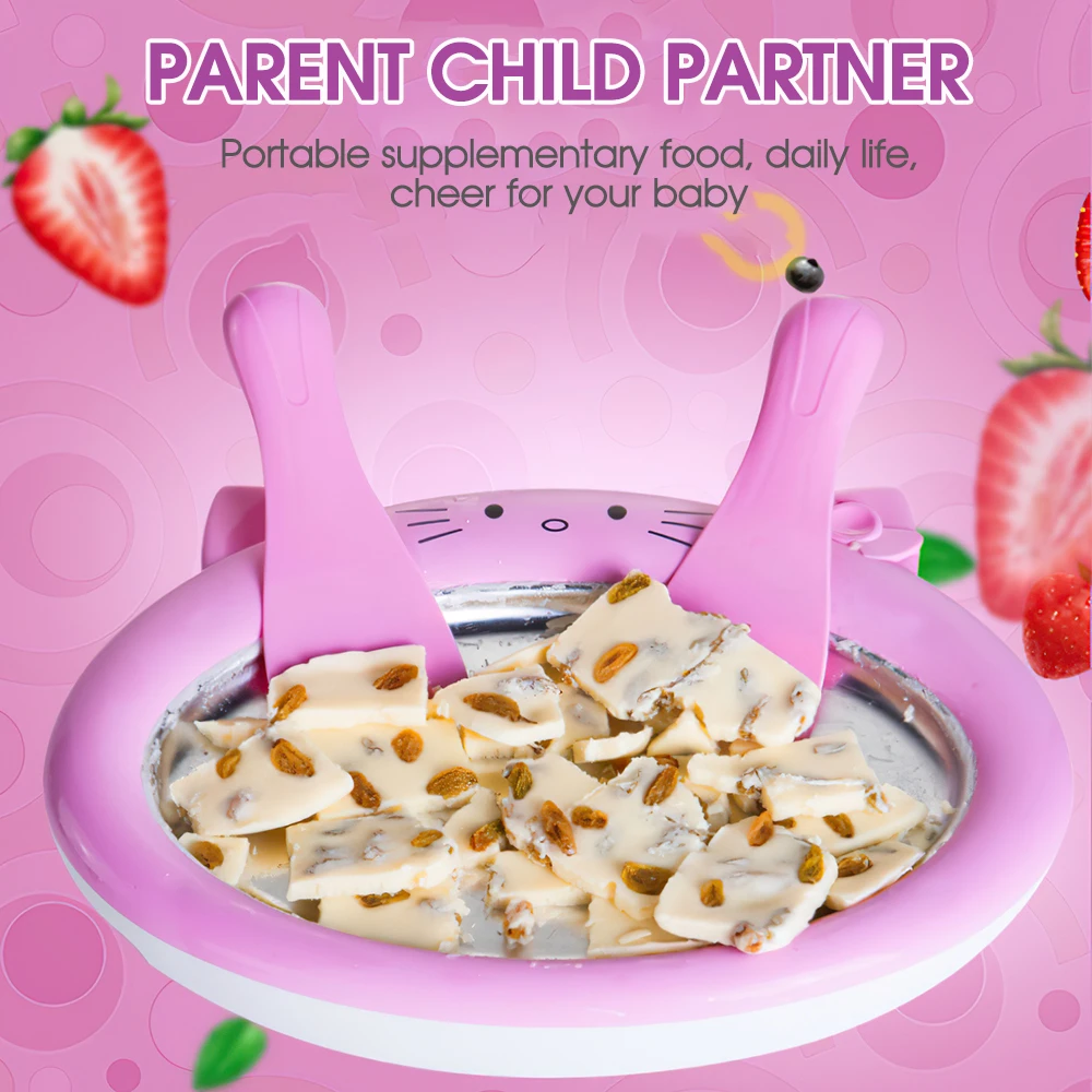 Mini Ice Cream Maker Cute Yogurt Maker Frozen Pan Stir Ice Plate with 2 Spatulas No Electricity Summer DIY Frozen Yogurt Machine
Mini Ice Cream Maker Cute Yogurt Maker Frozen Pan Stir Ice Plate with 2 Spatulas No Electricity Summer DIY Frozen Yogurt Machine